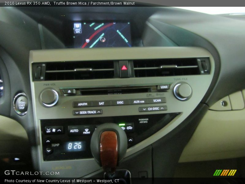 Truffle Brown Mica / Parchment/Brown Walnut 2010 Lexus RX 350 AWD