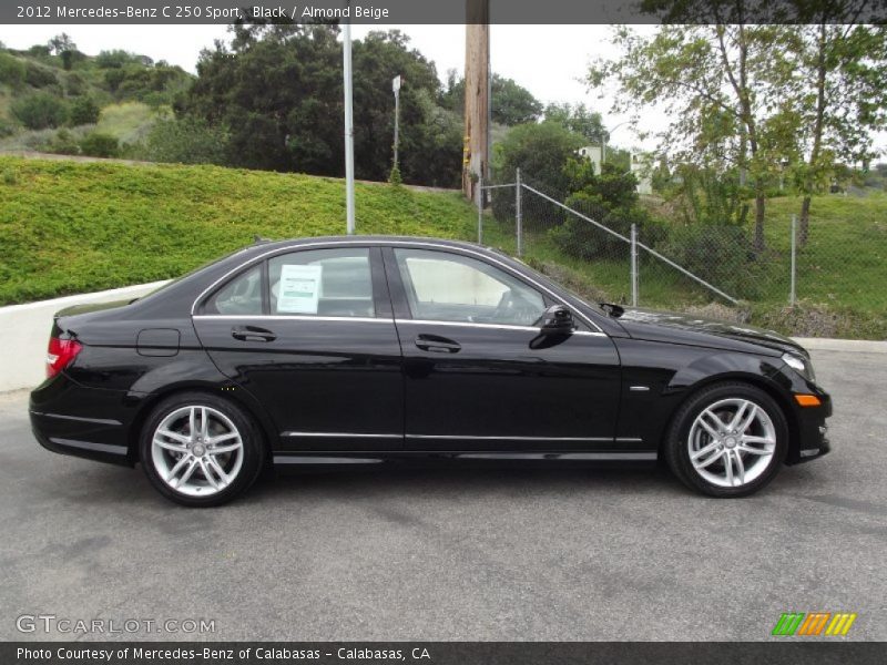 Black / Almond Beige 2012 Mercedes-Benz C 250 Sport