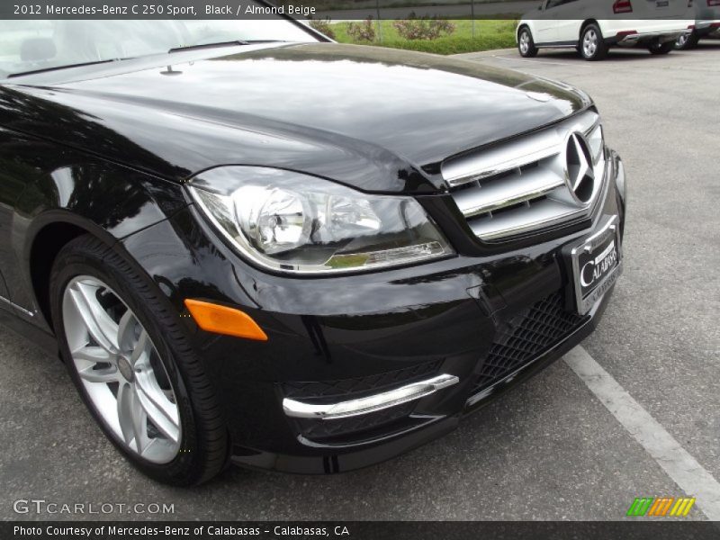 Black / Almond Beige 2012 Mercedes-Benz C 250 Sport