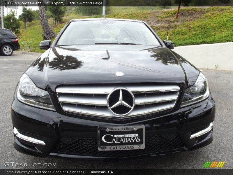 Black / Almond Beige 2012 Mercedes-Benz C 250 Sport