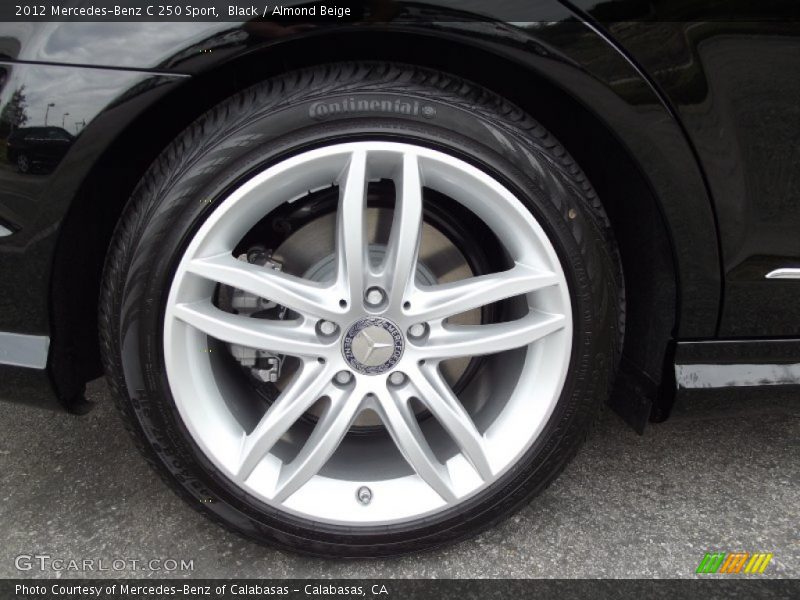 Black / Almond Beige 2012 Mercedes-Benz C 250 Sport