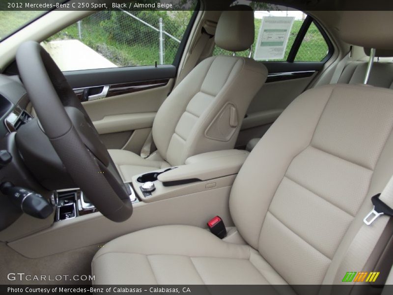Black / Almond Beige 2012 Mercedes-Benz C 250 Sport