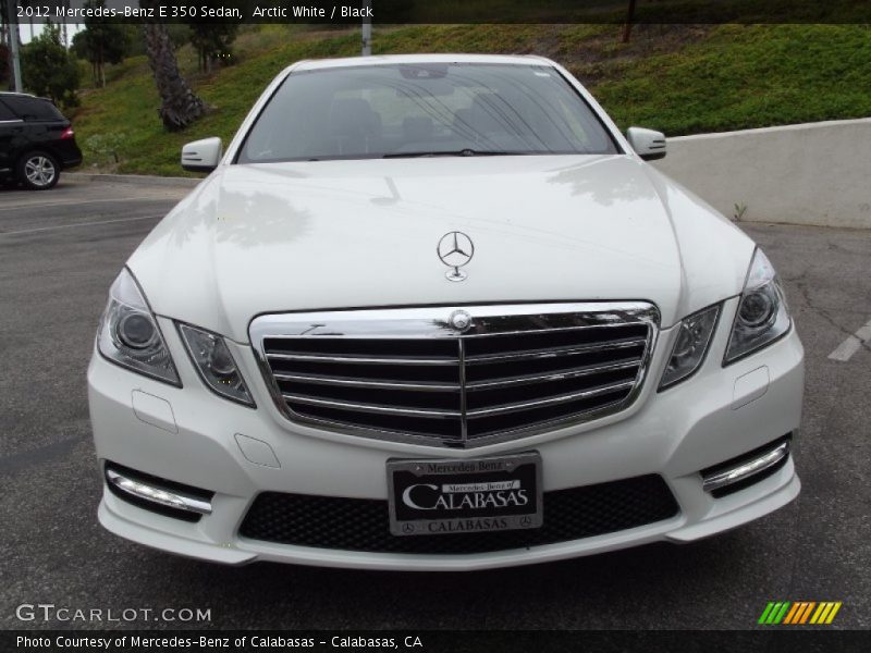 Arctic White / Black 2012 Mercedes-Benz E 350 Sedan