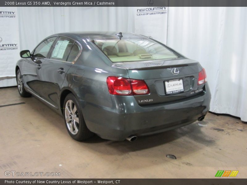 Verdegris Green Mica / Cashmere 2008 Lexus GS 350 AWD
