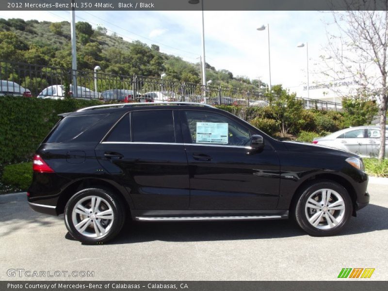 Black / Black 2012 Mercedes-Benz ML 350 4Matic