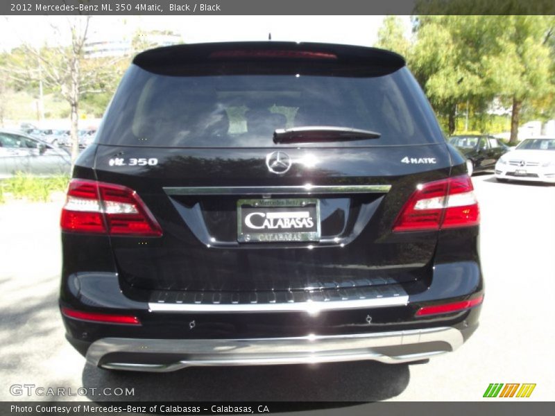 Black / Black 2012 Mercedes-Benz ML 350 4Matic