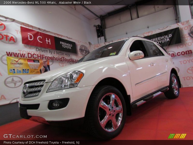 Alabaster White / Black 2006 Mercedes-Benz ML 500 4Matic