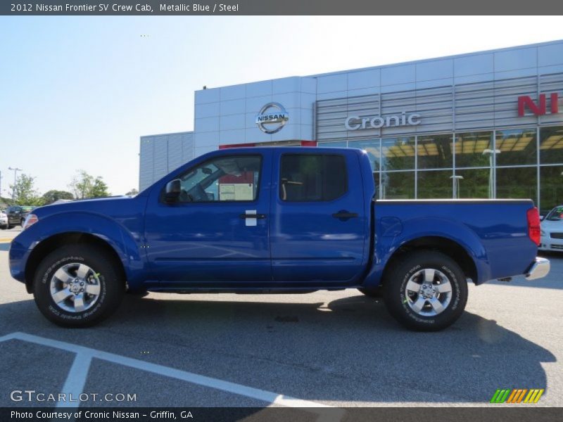 Metallic Blue / Steel 2012 Nissan Frontier SV Crew Cab