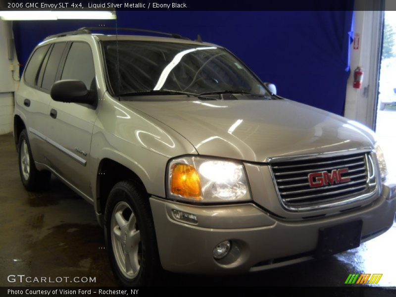 Liquid Silver Metallic / Ebony Black 2006 GMC Envoy SLT 4x4