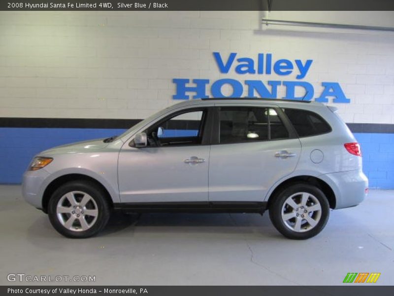 Silver Blue / Black 2008 Hyundai Santa Fe Limited 4WD