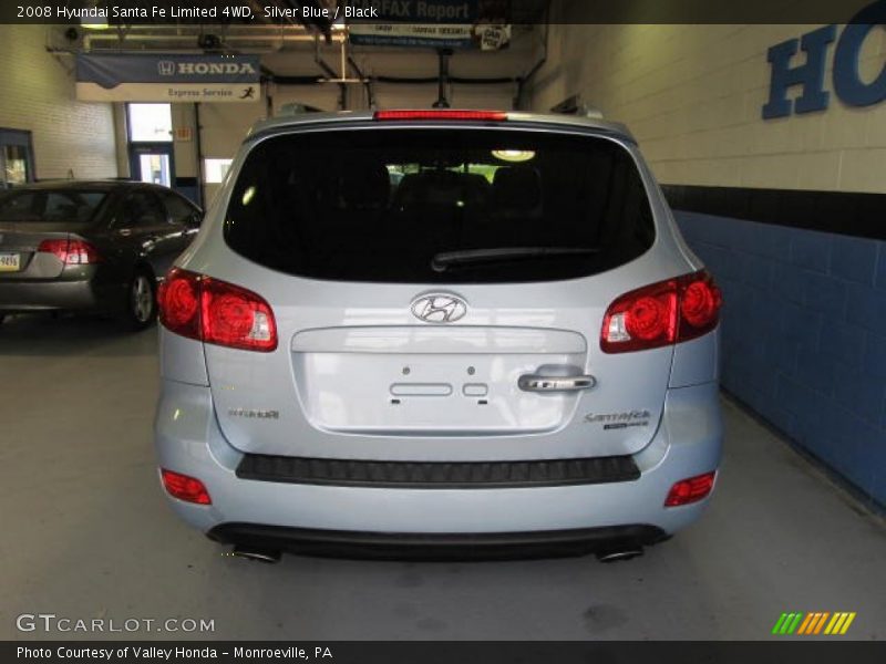 Silver Blue / Black 2008 Hyundai Santa Fe Limited 4WD