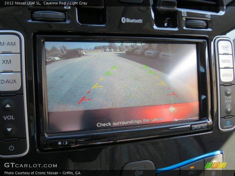 Cayenne Red / Light Gray 2012 Nissan LEAF SL