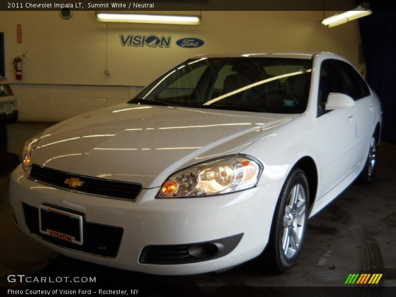 Summit White / Neutral 2011 Chevrolet Impala LT