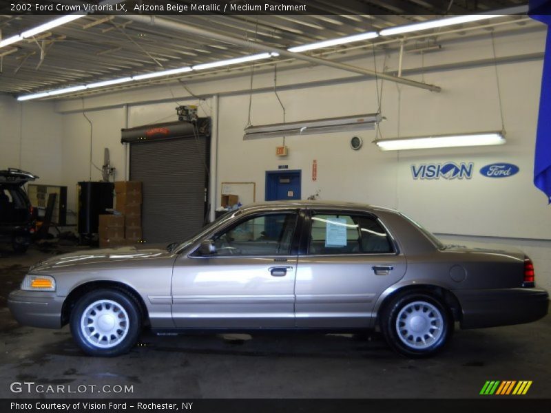 Arizona Beige Metallic / Medium Parchment 2002 Ford Crown Victoria LX