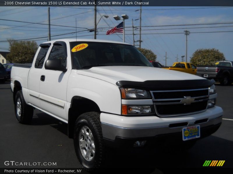 Summit White / Dark Charcoal 2006 Chevrolet Silverado 1500 LS Extended Cab 4x4