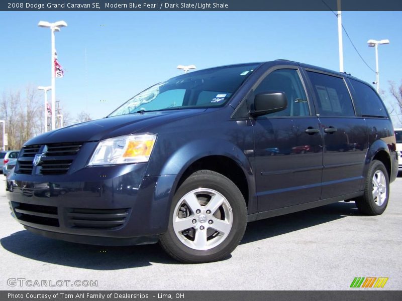 Modern Blue Pearl / Dark Slate/Light Shale 2008 Dodge Grand Caravan SE