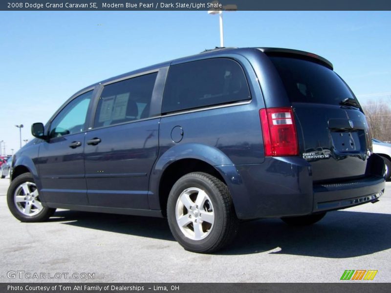 Modern Blue Pearl / Dark Slate/Light Shale 2008 Dodge Grand Caravan SE