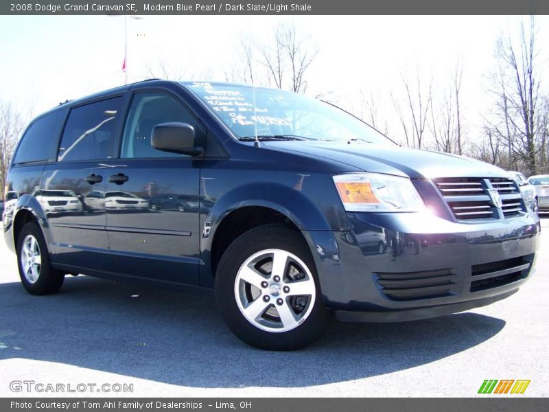 Modern Blue Pearl / Dark Slate/Light Shale 2008 Dodge Grand Caravan SE