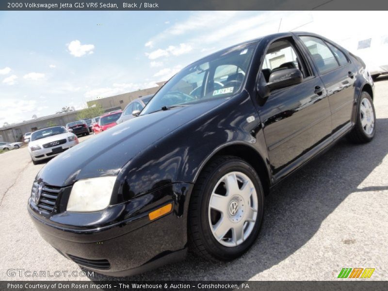 Black / Black 2000 Volkswagen Jetta GLS VR6 Sedan