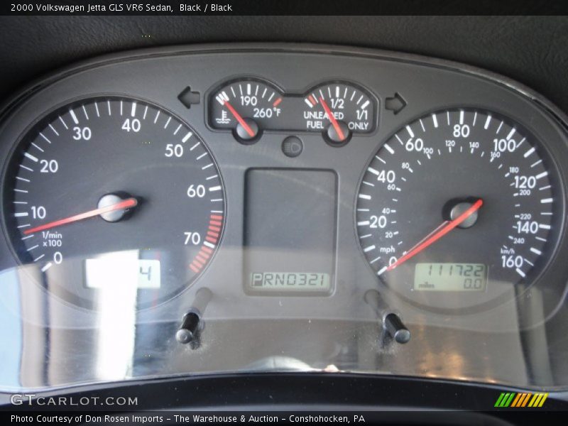 Black / Black 2000 Volkswagen Jetta GLS VR6 Sedan