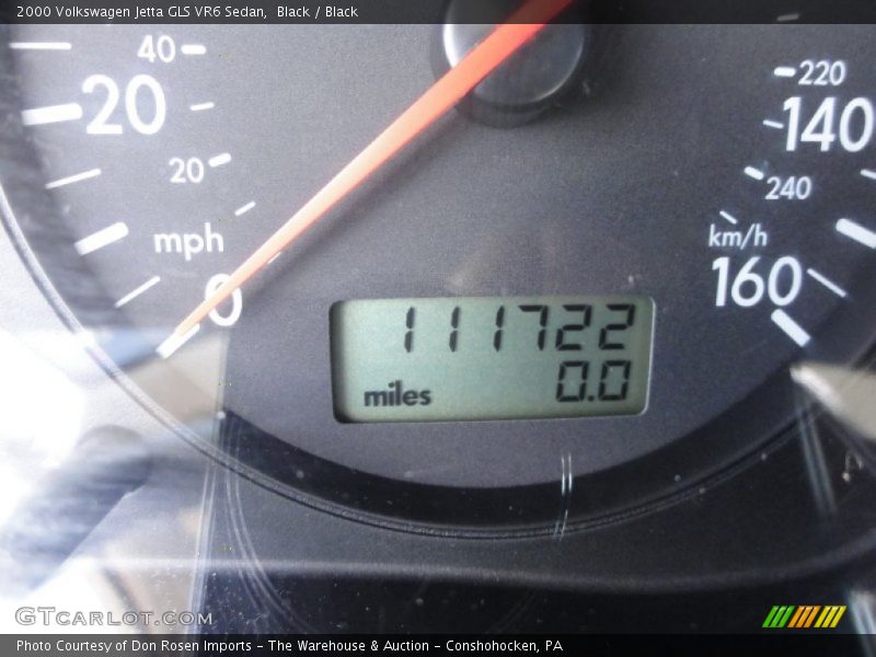 Black / Black 2000 Volkswagen Jetta GLS VR6 Sedan