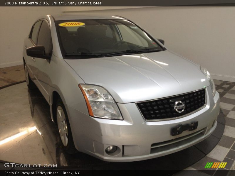 Brilliant Silver / Charcoal/Steel 2008 Nissan Sentra 2.0 S