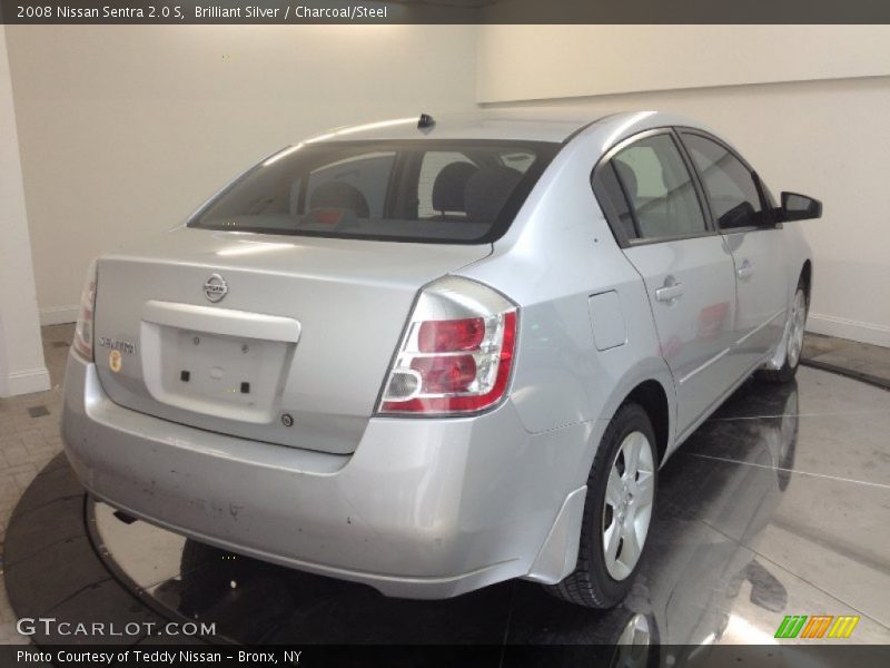 Brilliant Silver / Charcoal/Steel 2008 Nissan Sentra 2.0 S