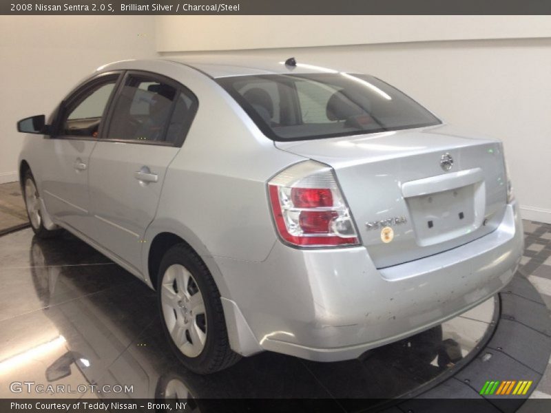 Brilliant Silver / Charcoal/Steel 2008 Nissan Sentra 2.0 S