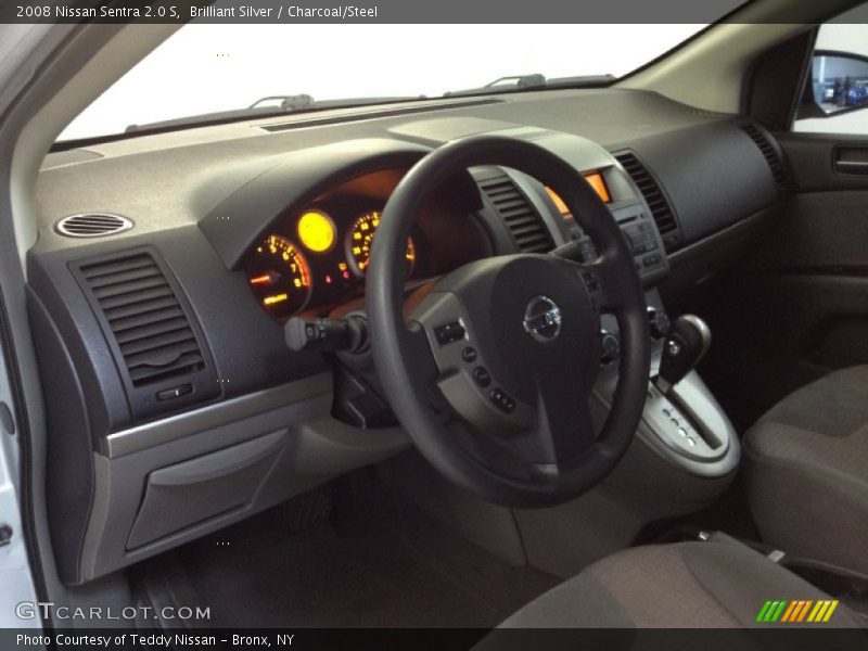 Brilliant Silver / Charcoal/Steel 2008 Nissan Sentra 2.0 S
