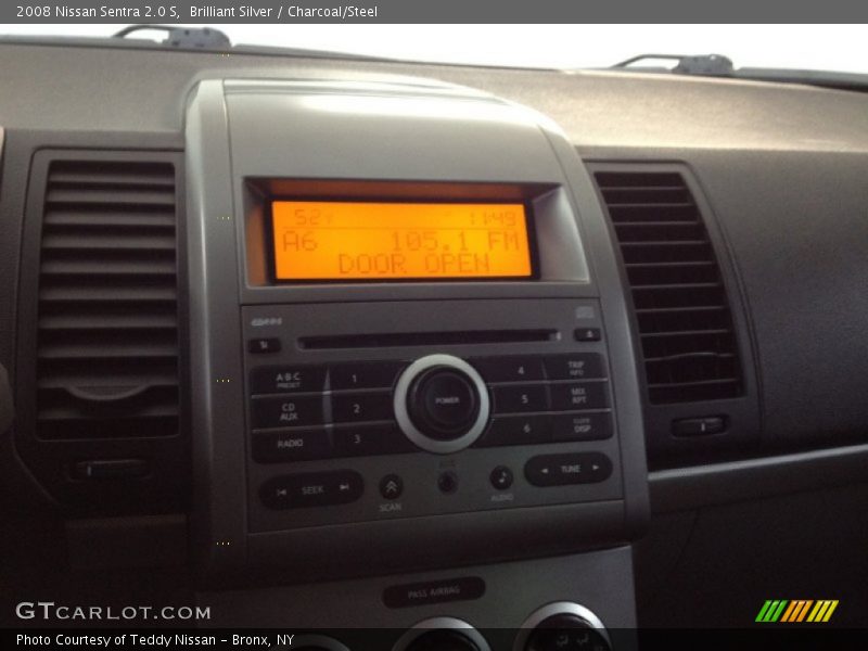 Brilliant Silver / Charcoal/Steel 2008 Nissan Sentra 2.0 S
