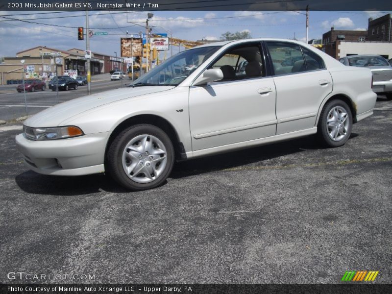 Northstar White / Tan 2001 Mitsubishi Galant ES V6