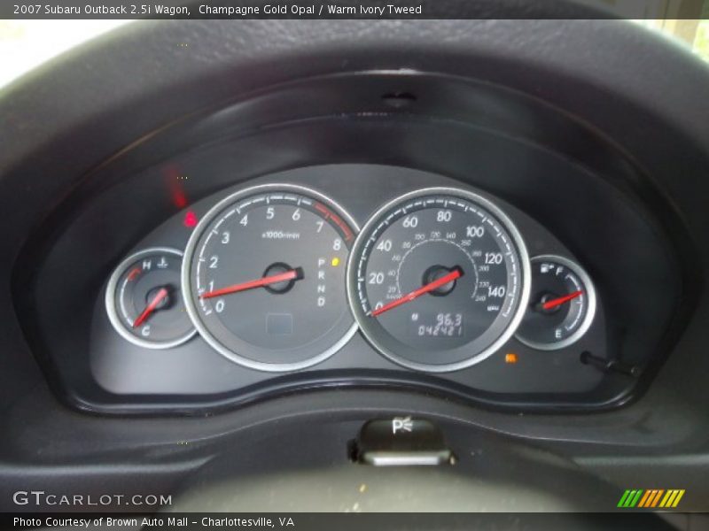Champagne Gold Opal / Warm Ivory Tweed 2007 Subaru Outback 2.5i Wagon