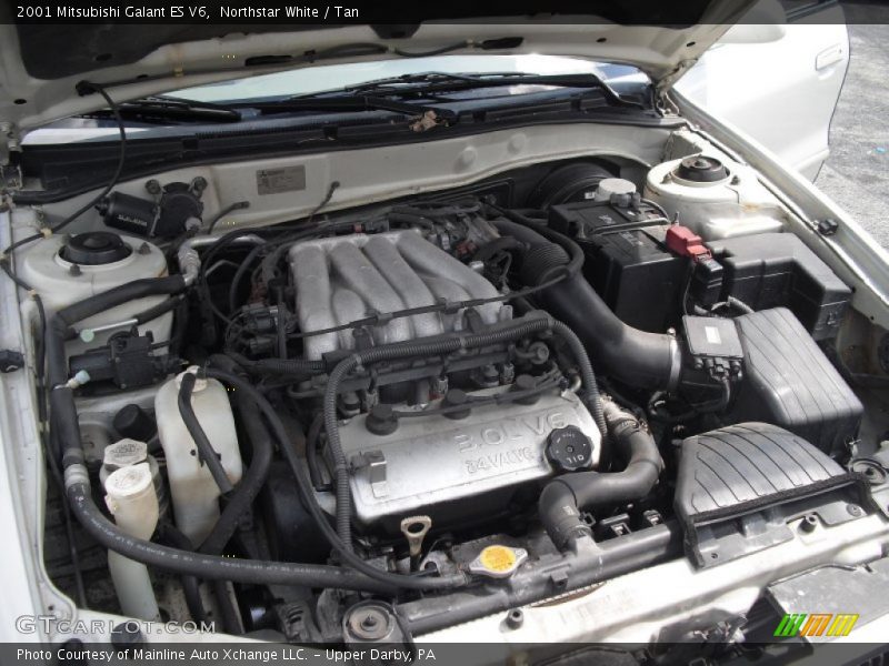 Northstar White / Tan 2001 Mitsubishi Galant ES V6