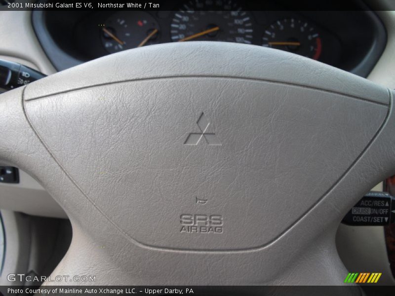 Northstar White / Tan 2001 Mitsubishi Galant ES V6