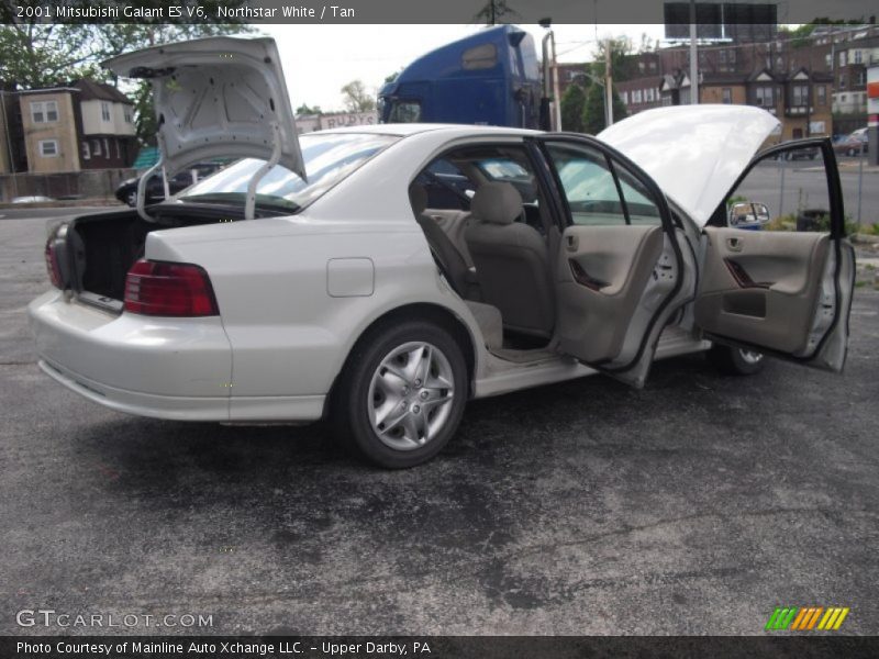 Northstar White / Tan 2001 Mitsubishi Galant ES V6