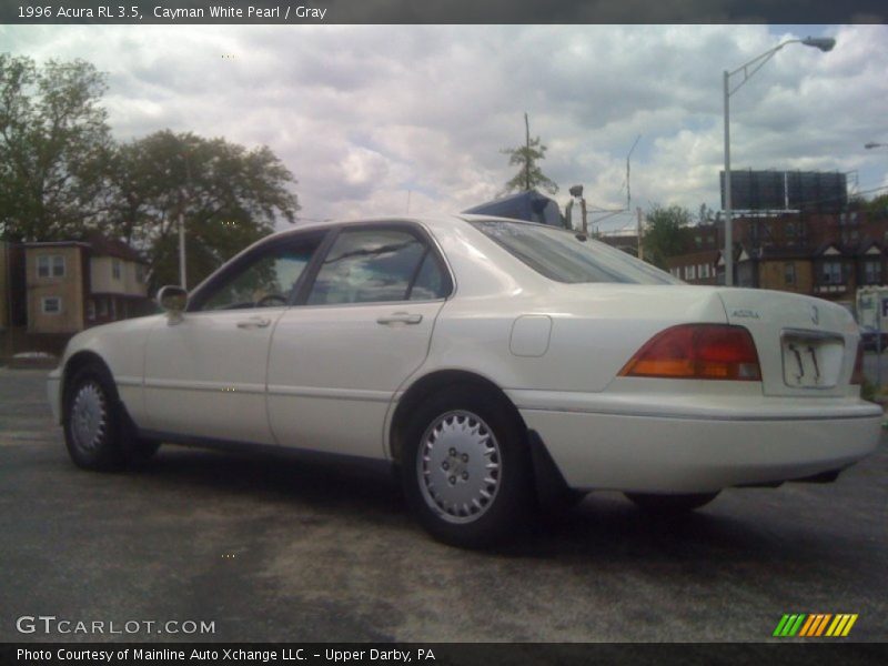 Cayman White Pearl / Gray 1996 Acura RL 3.5