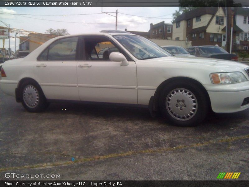 Cayman White Pearl / Gray 1996 Acura RL 3.5