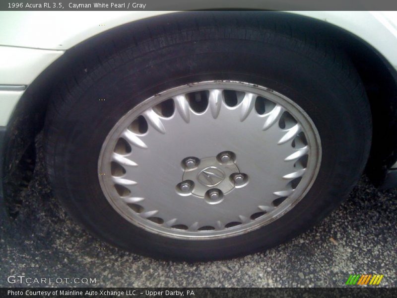 Cayman White Pearl / Gray 1996 Acura RL 3.5