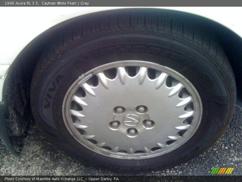 Cayman White Pearl / Gray 1996 Acura RL 3.5