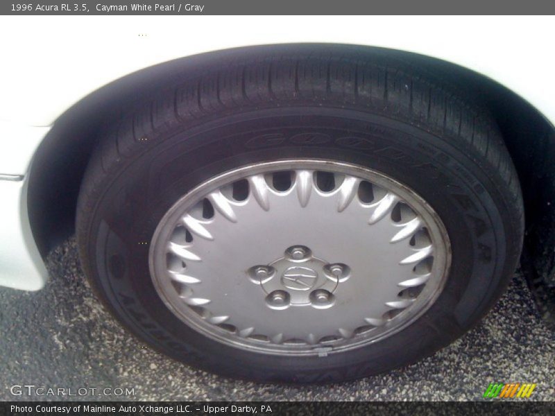 Cayman White Pearl / Gray 1996 Acura RL 3.5