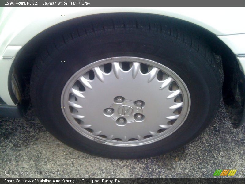 Cayman White Pearl / Gray 1996 Acura RL 3.5