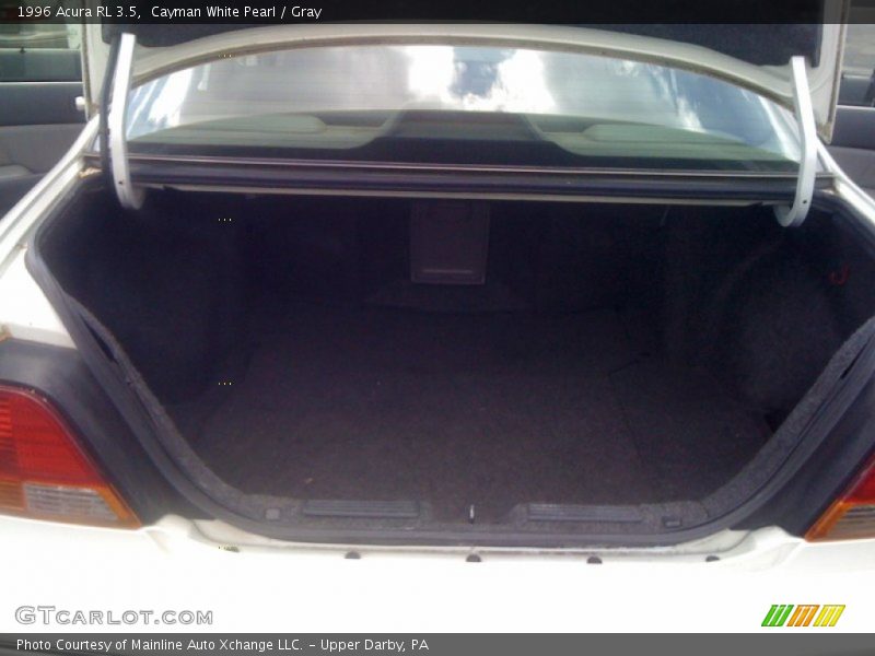 Cayman White Pearl / Gray 1996 Acura RL 3.5