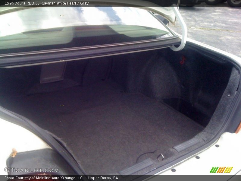 Cayman White Pearl / Gray 1996 Acura RL 3.5