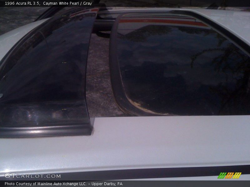 Cayman White Pearl / Gray 1996 Acura RL 3.5