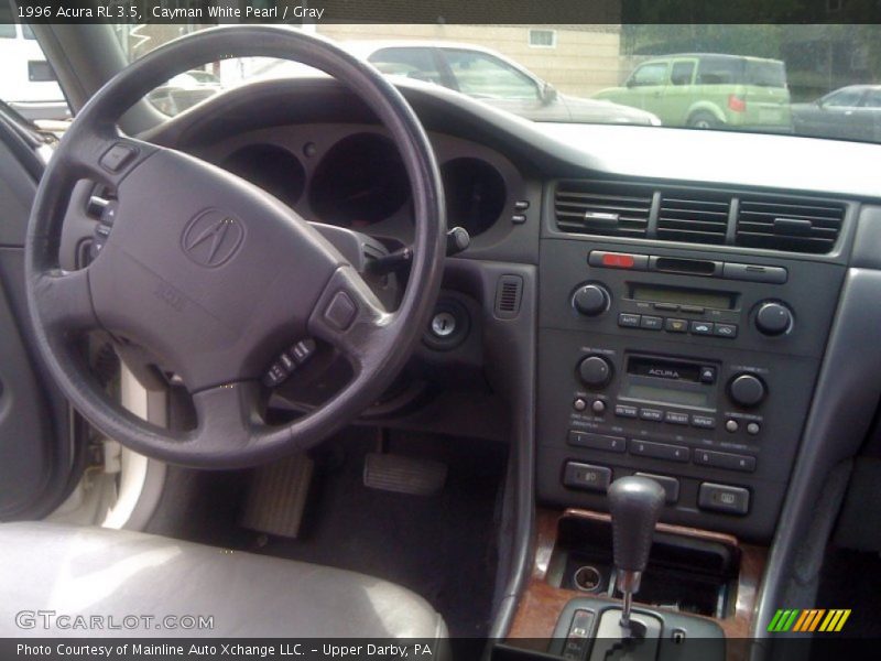 Cayman White Pearl / Gray 1996 Acura RL 3.5