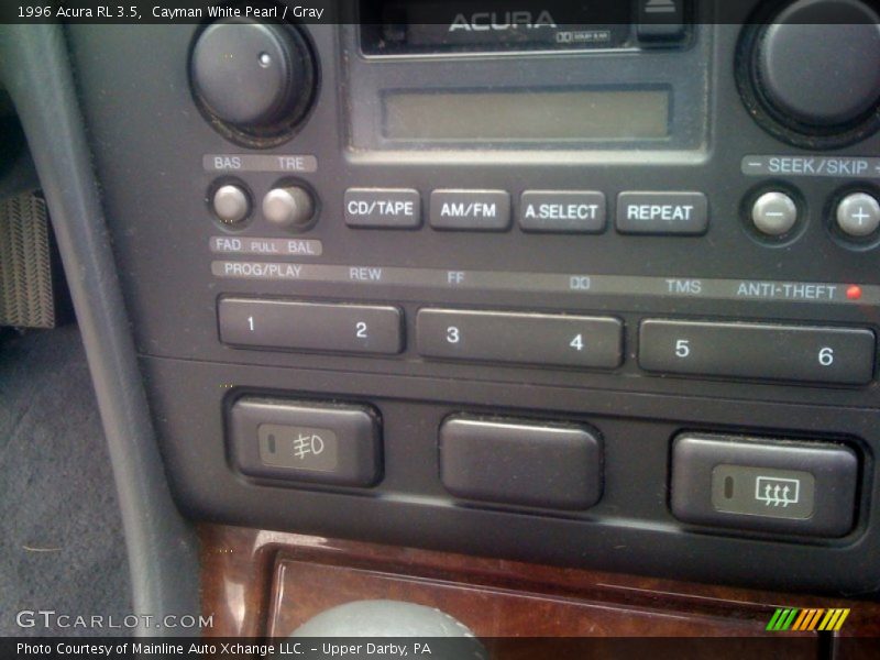 Cayman White Pearl / Gray 1996 Acura RL 3.5