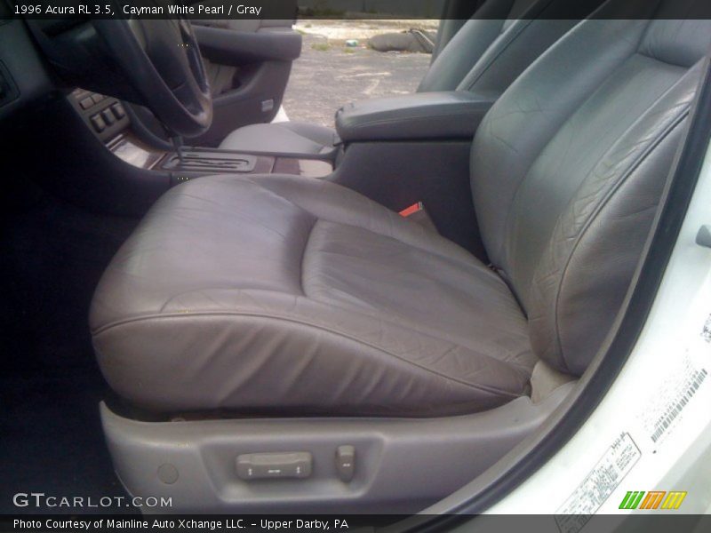 Cayman White Pearl / Gray 1996 Acura RL 3.5