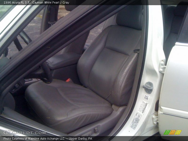 Cayman White Pearl / Gray 1996 Acura RL 3.5