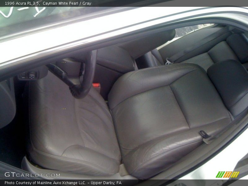 Cayman White Pearl / Gray 1996 Acura RL 3.5
