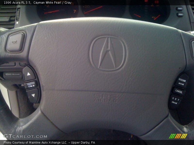 Cayman White Pearl / Gray 1996 Acura RL 3.5